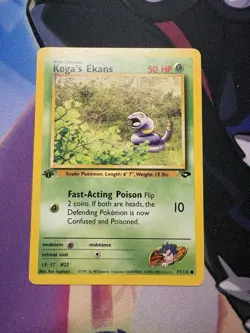 Pokemon TCG Koga's Ekans Gym Challenge 1st Edition Common Card 77/132 - Image 1