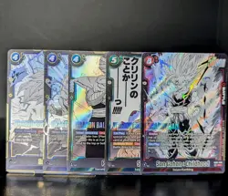 Dragon Ball Fusion World Manga Booster SB02 5 card SR LOT - Image 1