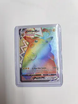 Pokemon Pikachu TCG VMAX Rainbow Secret Holo Rare Full Art Card 188/185 - Image 3