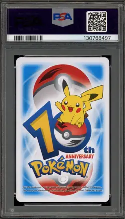 Pokemon 10th Ann. Playing Cards Zubat/Golbat/Crobat Blue 2 of Diamonds PSA 6 - Image 2