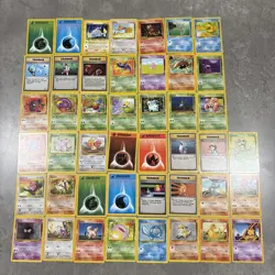 Original Vintage Pokemon - 45 Card LOT - Uncommon and Common (1995, 96,98) WoTC - Image 1