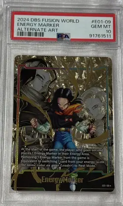 PSA10 Dragon Ball Energy Marker Android 17 Parallel Card Fusion World✨ - Image 1