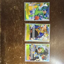 Bandai One Piece Card Game Egghead Holo Character Lot Usopp Sanji Roronoa Zoro - Image 1