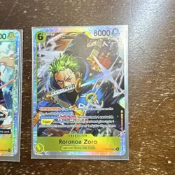 Bandai One Piece Card Game Egghead Holo Character Lot Usopp Sanji Roronoa Zoro - Image 4