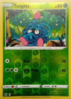 004/159 TANGELA REVERSE HOLO CROWN ZENITH POKEMON CARD - Image 1