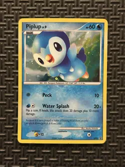 Pokemon TCG Piplup DP03 Diamond & Pearl Promo Holo Rare Card MP - Image 1