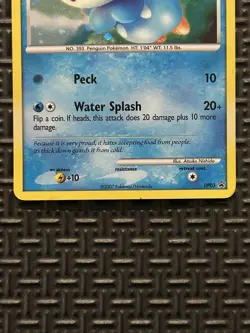 Pokemon TCG Piplup DP03 Diamond & Pearl Promo Holo Rare Card MP - Image 5
