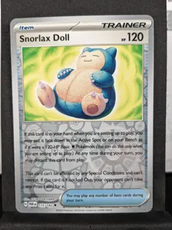 Snorlax Doll [Reverse Holo] 175/182 PAR Paradox Rift Pokemon Card - Image 1