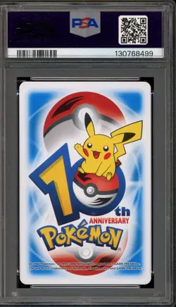 Pokemon 10th Ann. Playing Cards Geodude/Graveler/Golem Blue 3 of Diamonds PSA 9 - Image 2
