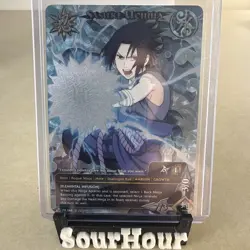 Naruto TCG Sasuke Uchiha Full Art Foil Promo Card NM PR-068 Shonen Jump - Image 1