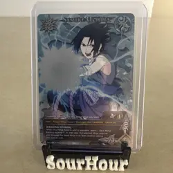 Naruto TCG Sasuke Uchiha Full Art Foil Promo Card NM PR-068 Shonen Jump - Image 1