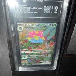 Pokemon TCG Venusaur EX 198/165 Scarlet & Violet 151 SIR Card Tag 9 Mint - Image 1
