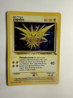 1999 Pokemon Zapdos - Lot of 2 Holo Cards, 16/102 & Fossil 15/62 - Image 4