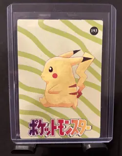 Vintage Rare Pokemon Card - Pikachu #195/193- Vending Machine - Holo NM - Image 2