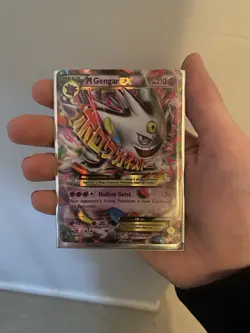 Pokemon TCG M Gengar EX Black Star Promo Shiny Holo Card Great Condition - Image 1