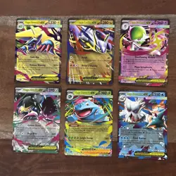 Pokemon Mega Evolution Set of EX Double Rare 6 Card Lot NM - Image 1