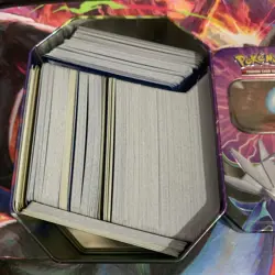 300+ Pokemon Cards Bundle Bulk HOLOs Job Lot - with Dialga Tin - Image 1
