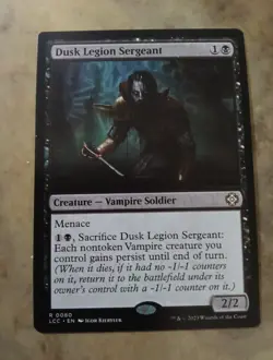 Dusk Legion Sergeant Commander: the Lost Caverns of Ixalan Regular - Image 1