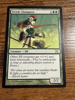MTG Magic The Gathering Elvish Champion - Image 1