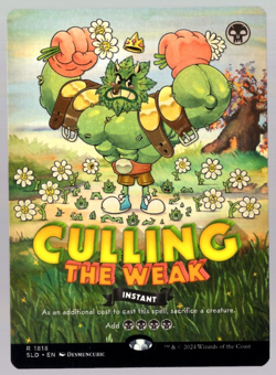 Culling the Weak 1816 Borderless Non Foil Twisted Toons Secret Lair MTG NM - Image 1