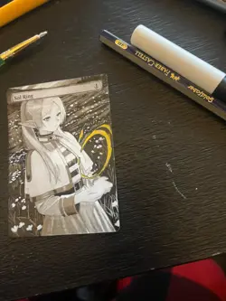 Sol Ring Hand Drawn Altered Art MTG Anime Magic Gathering Frieren Full Art - Image 3