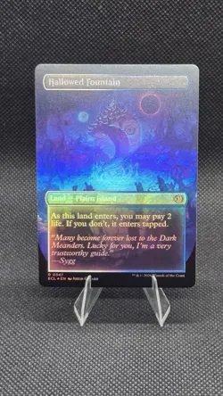 1x Hallowed Fountain ~~ Borderless - Foil NM-Mint, English Lorwyn Eclipsed MTG M - Image 2