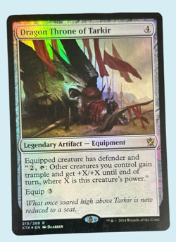 Dragon Throne of Tarkir Foil, Khans of Tarkir, NM, Magic the Gathering MTG - Image 1