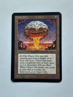 MTG Chaos Orb Alpha Edition Reserve List LP Rare Artifact FREE INSURANCE - Image 1