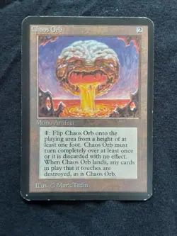 MTG Chaos Orb Alpha Edition Reserve List LP Rare Artifact FREE INSURANCE - Image 3