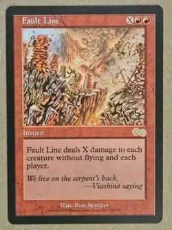 Fault Line - Urza's Saga - Near Mint | MTG - Image 1