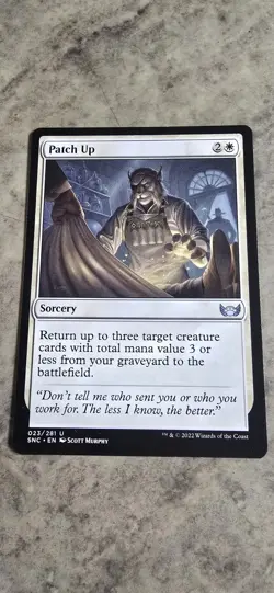 Patch Up Streets of New Capenna Regular Sorcery Uncommon MTG NM - Image 1