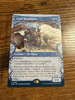 MTG Magic The Gathering Borderless Showcase Azure Beastbinder - Image 1