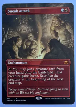 Sneak Attack Borderless Double Masters MTG Pack Fresh Unplayed - Image 1