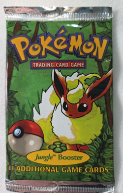 1999 Pokemon Jungle Unlimited Booster Pack Sealed Flareon Art WOTC-Free Shipping - Image 3