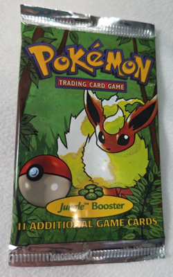 1999 Pokemon Jungle Unlimited Booster Pack Sealed Flareon Art WOTC-Free Shipping - Image 4