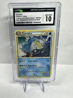 Gyarados CLB 007/034 Pokemon Card - CGC 10 GRADED GEM MINT - TCG Classic - Image 1