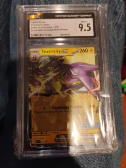 2025 Pokemon SVP Black Star Promo #215 - Toxtricity EX - CGC 9.5 Mint+ - Image 1
