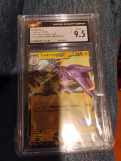 2025 Pokemon SVP Black Star Promo #215 - Toxtricity EX - CGC 9.5 Mint+ - Image 4