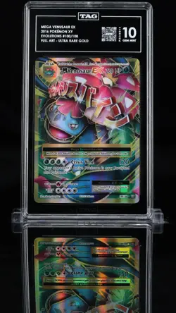 Mega Venusaur EX Holo Ultra Rare 100/108 XY TAG 10 GEM MINT 2016 Pokemon - Image 1