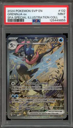 Pokemon Greninja ex SFA Special Illustration Coll. Promo SVP EN 132 PSA 9 Mint - Image 1