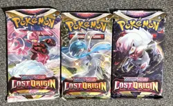 POKEMON TCG SCARLET & VIOLET LOST ORIGIN 3 PACKS FACTORY SEALED NEW - Image 1