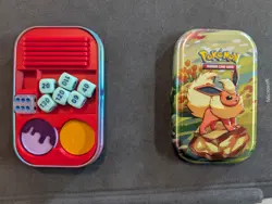 Pokemon TCG Mini Tin INSERT + ABILITY Markers - Holds Dice and Coins - Image 2