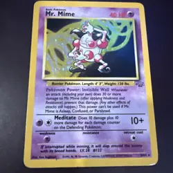 Mr Mime Holo 6/64 Pokemon Jungle 1999 - Image 1