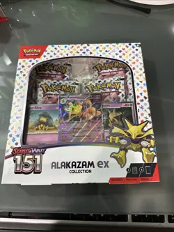 Pokemon TCG Scarlet and Violet - 151 Alakazam ex Collection Box - 4 Packs Sealed 820650855269 - Image 1