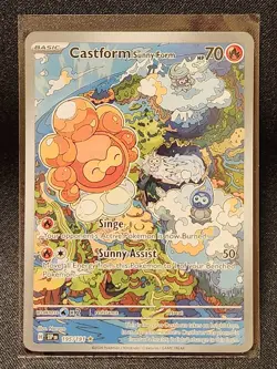 Castform Sunny Form 195/191 Surging Sparks Illustration Rare NM/MT Pokemon TCG - Image 1