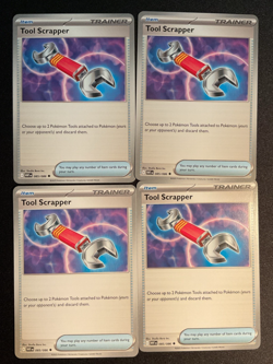 Pokemon TCG Playset - 4x Tool Scrapper 085/086 White Flare Regular English NM - Image 1