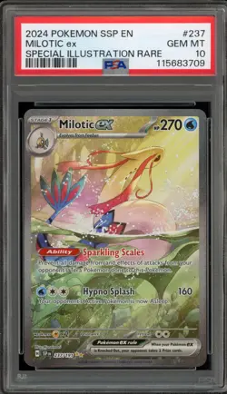 Pokemon Milotic ex Surging Sparks Special Illustration Rare #237 PSA 10 Gem Mint - Image 1