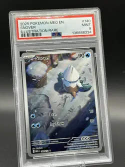 🔥Pokemon SNOVER 140/132 Mega Evolution ILLUSTRATION RARE - PSA MINT 9!!🔥 - Image 1