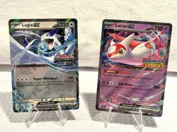 Pokemon TCG - Lugia ex 082/131 + Latias ex 076/191 STAMPED Collection Box Promos - Image 1