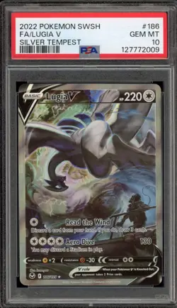 Pokemon Lugia V Silver Tempest Full Alt Art #186 PSA 10 Gem Mint - Image 1